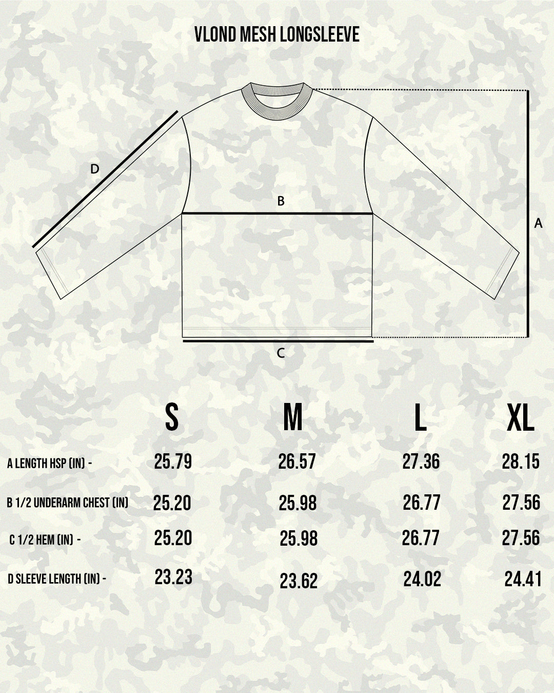 Camo Mesh Longsleeve